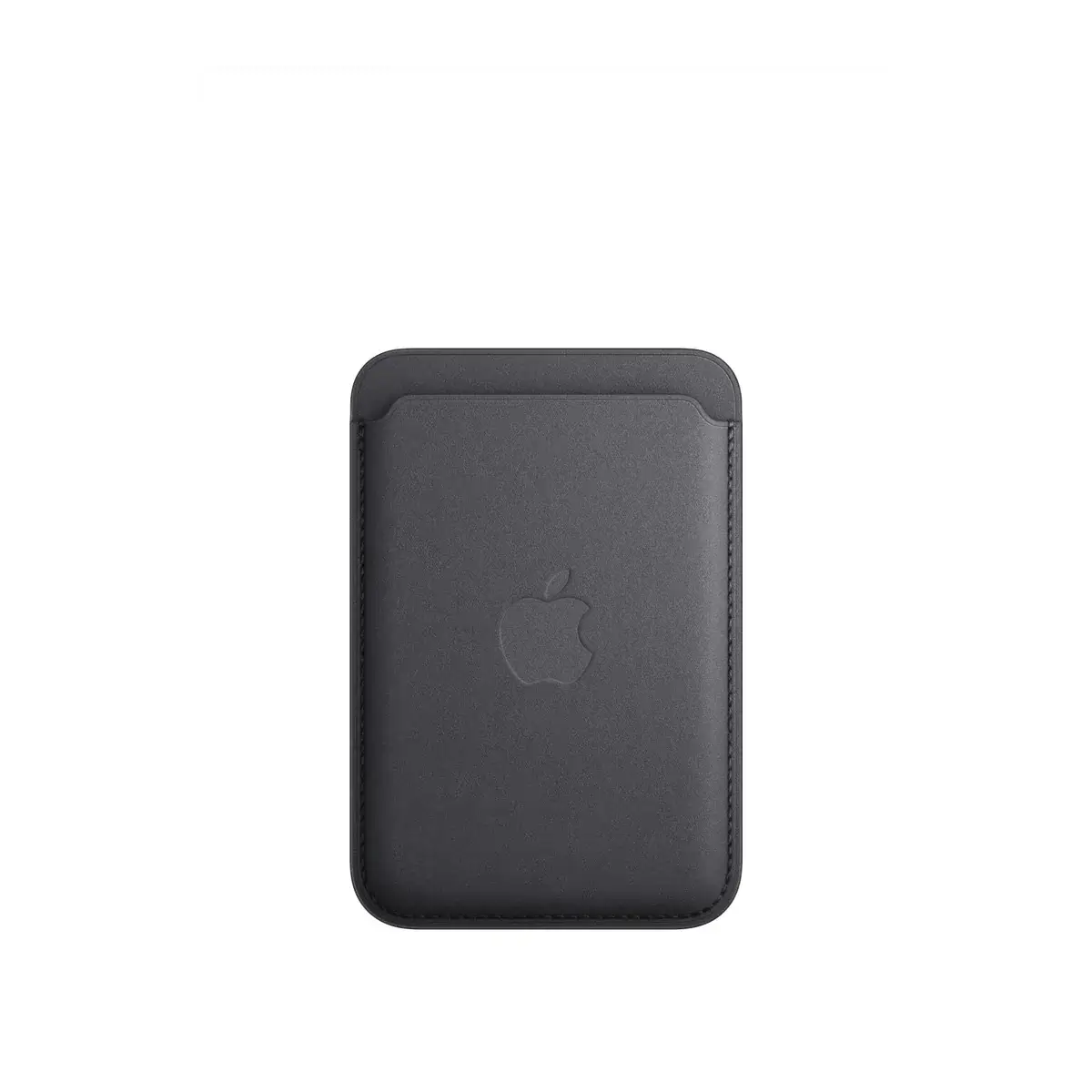 Front_view_Black-min_a1e3b37f-670e-4126-a10a-569f85f2b6d5 FineWoven Wallet for iPhone, MagSafe Compatible - Black - Image 1