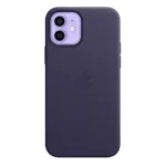 iPhone 12 Leather Case - Deep Violet
