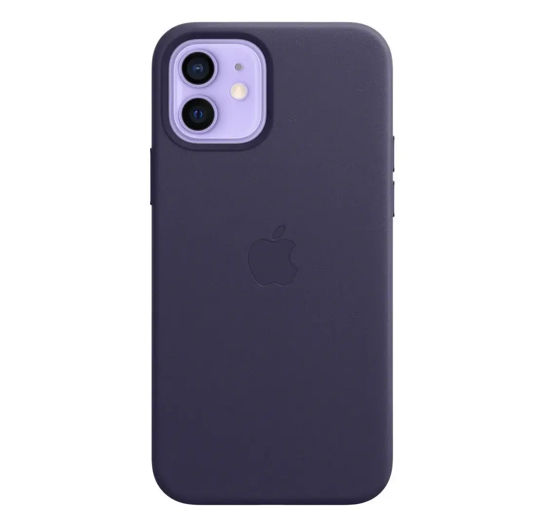 FullSizeRender_411e0183-a881-4f57-91f0-fa5177e7a8dc iPhone 12 Leather Case - Deep Violet - Image 1
