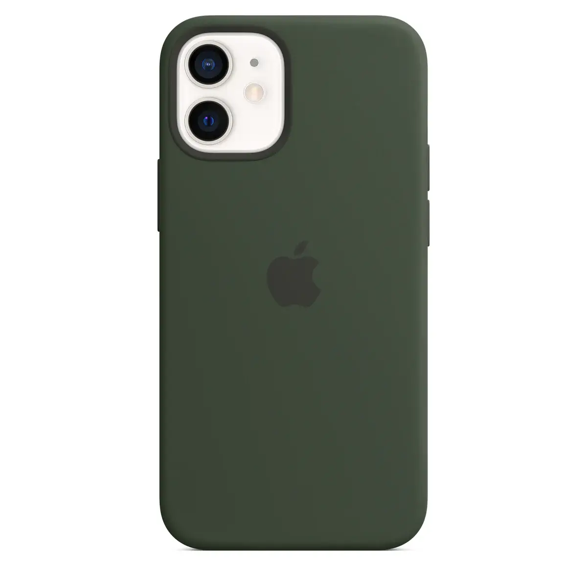 ip12mini-silicone-cyprusgreen iPhone 12 mini Silicone Case - Cyprus Green - Image 1