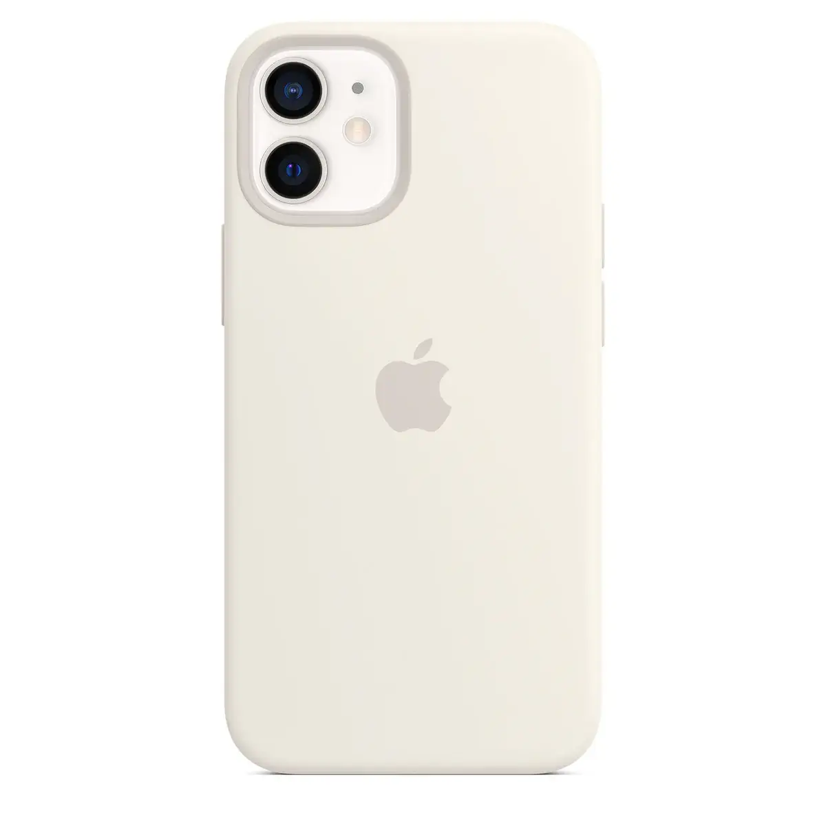 ip12mini-silicone-white iPhone 12 mini Silicone Case - White - Image 1