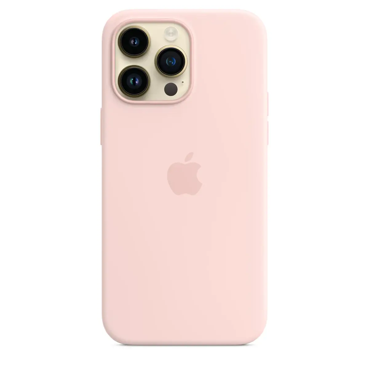 ip14promax-silicone-chalkpink iPhone 14 Pro Max Silicone Case - Chalk Pink - Image 1
