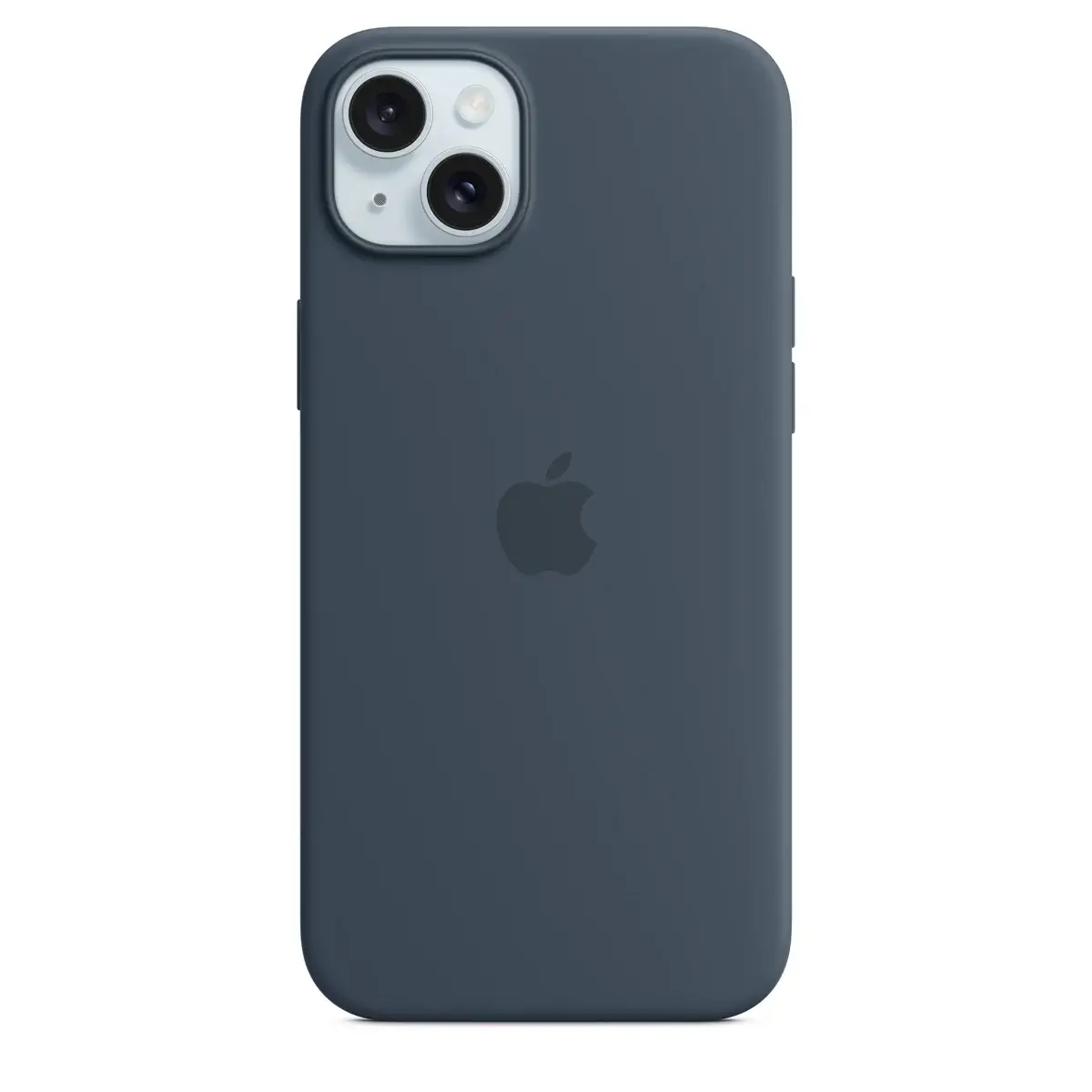 ip15plus-silicone-stormblue iPhone 15 Plus Silicone Case - Storm Blue - Image 1