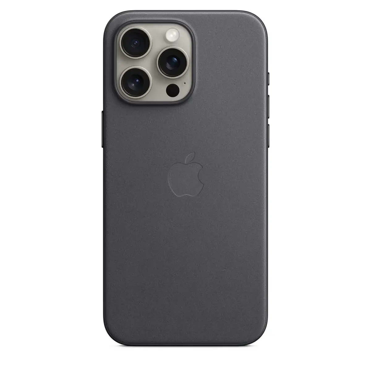 ip15promax-finewoven-black iPhone 15 Pro Max FineWoven Case - Black - Image 1
