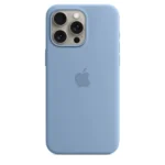 iPhone 15 Pro Max Silicone Case - Winter Blue