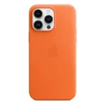 iPhone 14 Pro Max Leather Case - Orange