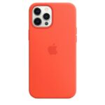 iPhone 12 Pro Max Silicone Case - Electric Orange