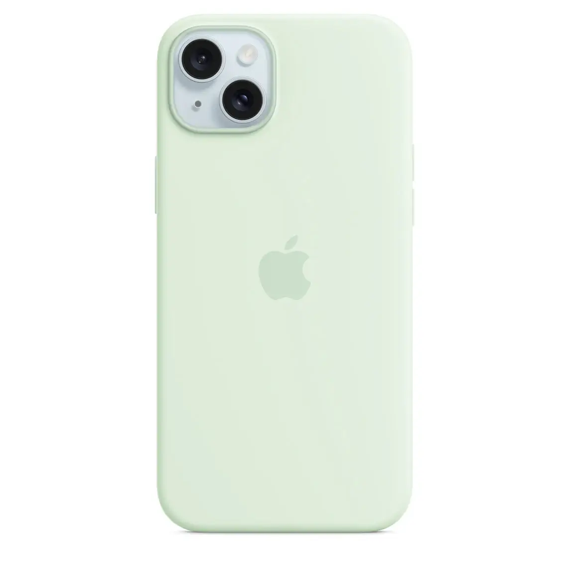 B473FF7A-ABF4-4816-8708-8CE1577C0332 iPhone 15 Plus Silicone Case - Soft Mint - Image 1