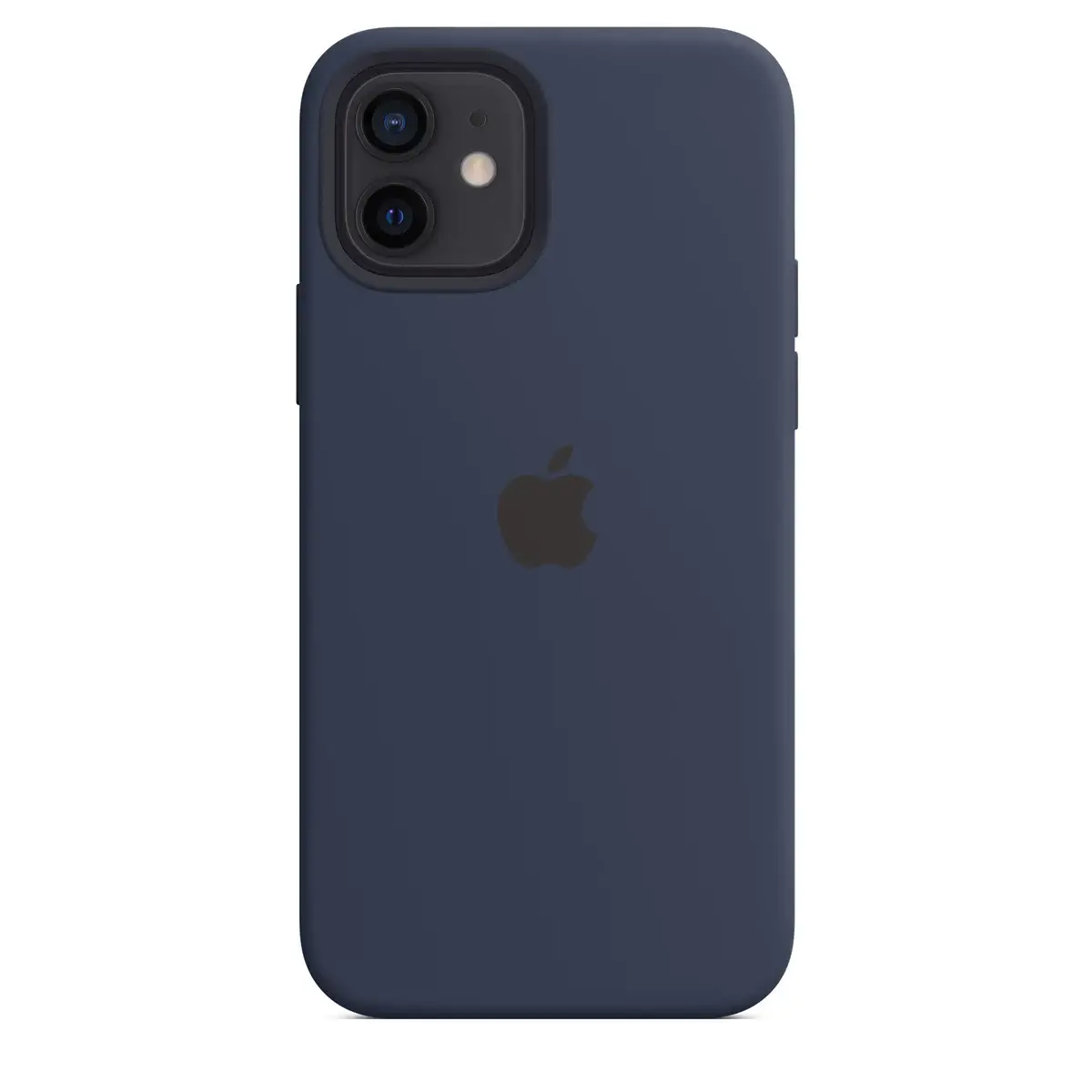 ip12-silicone-deepnavy iPhone 12 Silicone Case - Deep Navy - Image 1
