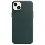 iPhone 14 Plus Leather Case - Forest Green